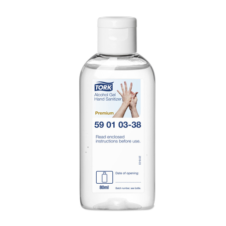 Dezinfekcija za roke Tork Alcohol gel hand sanitizer, 80 ml
