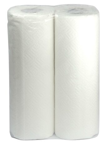 PAPIRNATE BRISAČE v roli, 30 cm, 2-slojne, bele, 2 roli/14 pak/bund