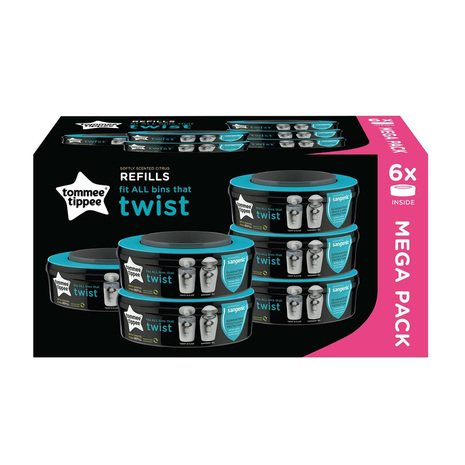 Kaseta s folijo za ZAVIJALČEK Sangenic twist&click, za 28 plenic, 6 rol/pak