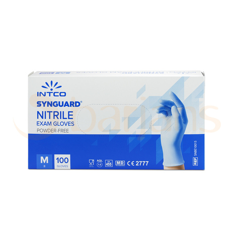 ROKAVICE NITRIL brez pudra M, modre 100 kos/pak, SYNGUARD