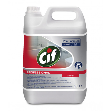 Čistilo za vsakodnevno čiščenje sanitarij Cif Professional Washroom Cleaner, 5 L, Pro Formula