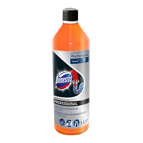 Čistilo za odtoke Domestos Professional Drain Unblocker Gel, 1 L, Pro Formula