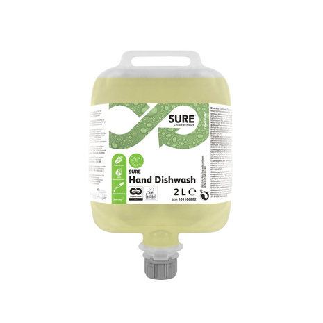 Čistilo za ročno pomivanje posode SURE® Hand Dishwash, na rastlinski osnovi, za Divermite, 2 L