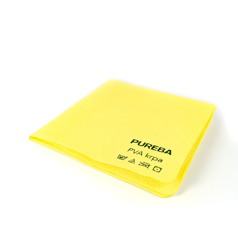 KRPA mikro, netkana, PVA, 36 x 38 cm, rumena, 350 g/m2, PUREBA, 3 kos/pak
