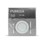 SERVIETE 33 x 33 cm, siva, 2-slojne, 50 kos/pak