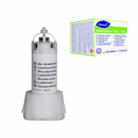 Osvežilec zraka Good Sense Vert O3c, v kartuši, za dozer, 20 ml