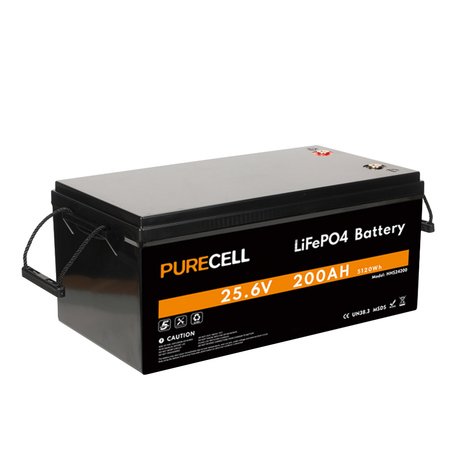 Baterija PURECELL Li-Ion LiFePO4, 25.6 V, 200 Ah