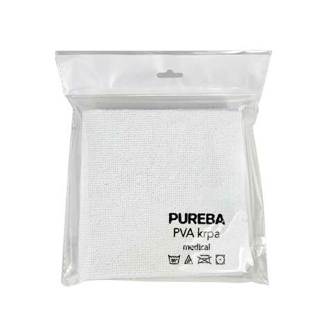 KRPA mikro, netkana, PVA, 30 x 30 cm, bela, 260 g/m2, PUREBA medical, 3 kos/pak