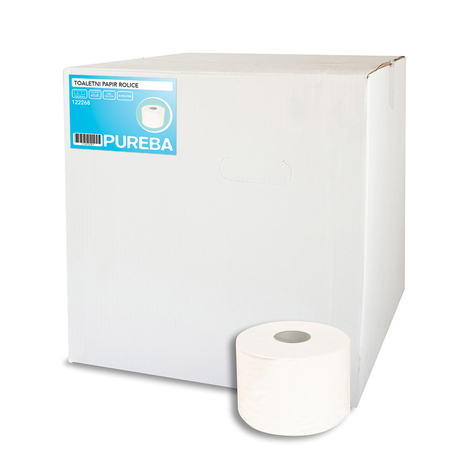 Toaletni papir ROLE, 2-slojni, PUREBA, 36 rol/krt