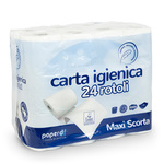 Toaletni papir ROLICE, 2-slojne, PAPERBLU, 24 rol/pak
