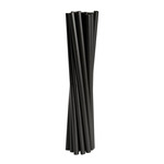 Slamice za večkratno uporabo, nepregibne, 24 cm, fi 8 mm, črne, 250 kos/pak