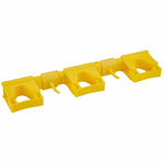 Stenski NOSILEC za pripomočke, 42 cm, plastičen, rumen, HACCP