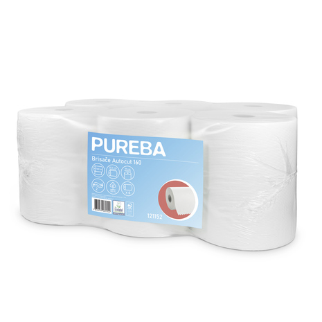 PAPIRNATE BRISAČE v roli, za autocut, PUREBA, 2-slojne, 160 m, 6 rol/krt