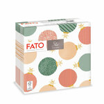 SERVIETE 38 x 38 cm, novoletne, Bubble Gold, 2-slojne, 40 kos/pak