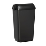 KOŠ 23 L, črn, s pokrovom z luknjo, Marplast