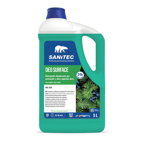 Čistilo za trde površine in tla DEO SURFACE Pino Ginepro, 5L, Sanitec