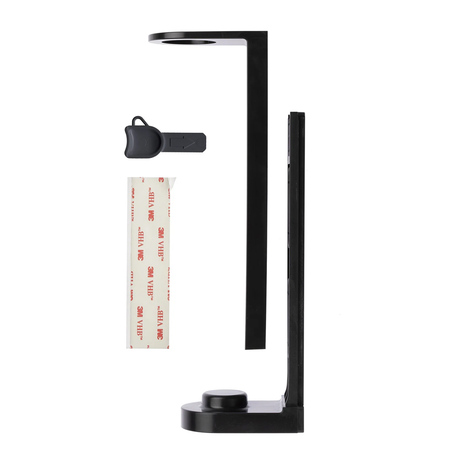 Stenski NOSILEC za plastenke s potisno črpalko 380 ml, črn, GFL