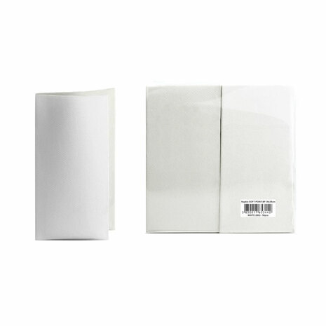 SERVIETE 39 x 38, bele, 2-slojne, Soft Point, 1/8 zložene, 50 kos/pak