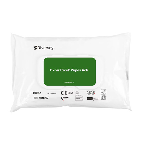 Dezinfekcijske krpice za površine Oxivir Excel Wipes Acti, 100 kos/pak