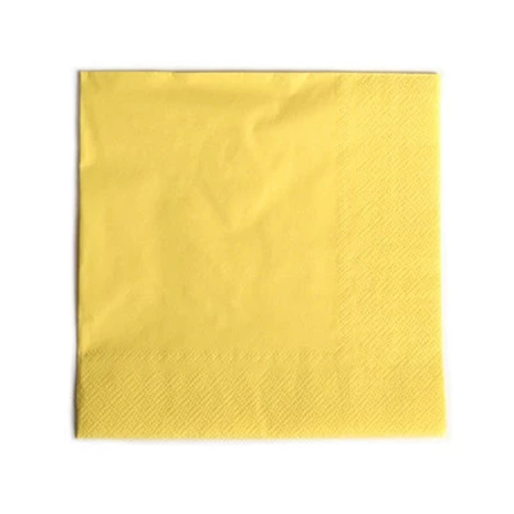 Servieti iz papirja v rumeni barvi.