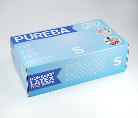 Rokavice LATEX, brez pudra, M velikosti
