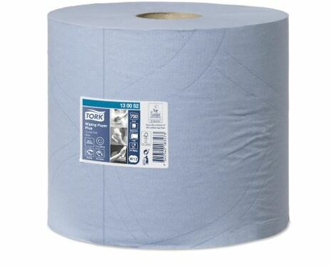 Močna industrijska papirnata brisača 130052 v roli je primerna za večnamensko brisanje.