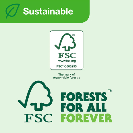 Netkane čistilne krpe 510150 imajo FSC certifikat. 