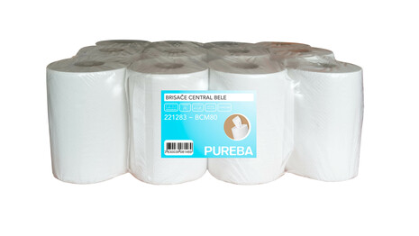 2-slojne papirnate brisače central Pureba.
