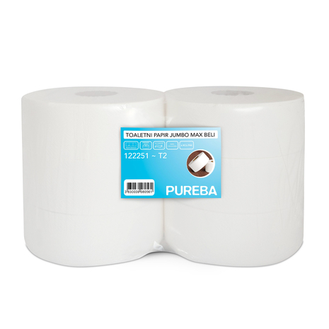 Toaletni papir Pureba JUMBO MAX, 2-slojni.