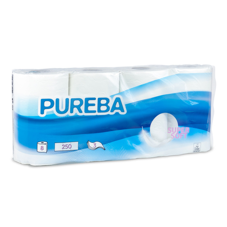 Toaletni papir rolice, 3-slojne, Pureba Super Soft. 